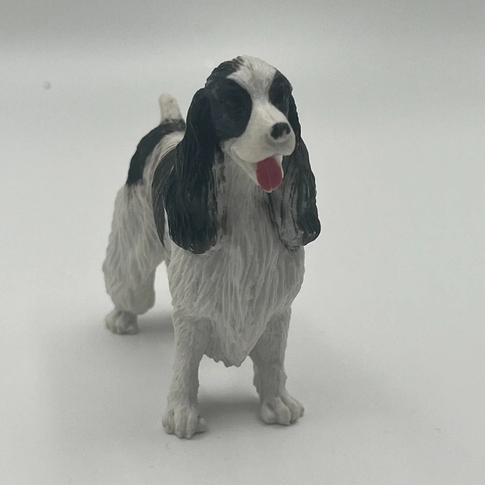 Vintage Springer Spaniel Hand‎ Painted Figurine Resin